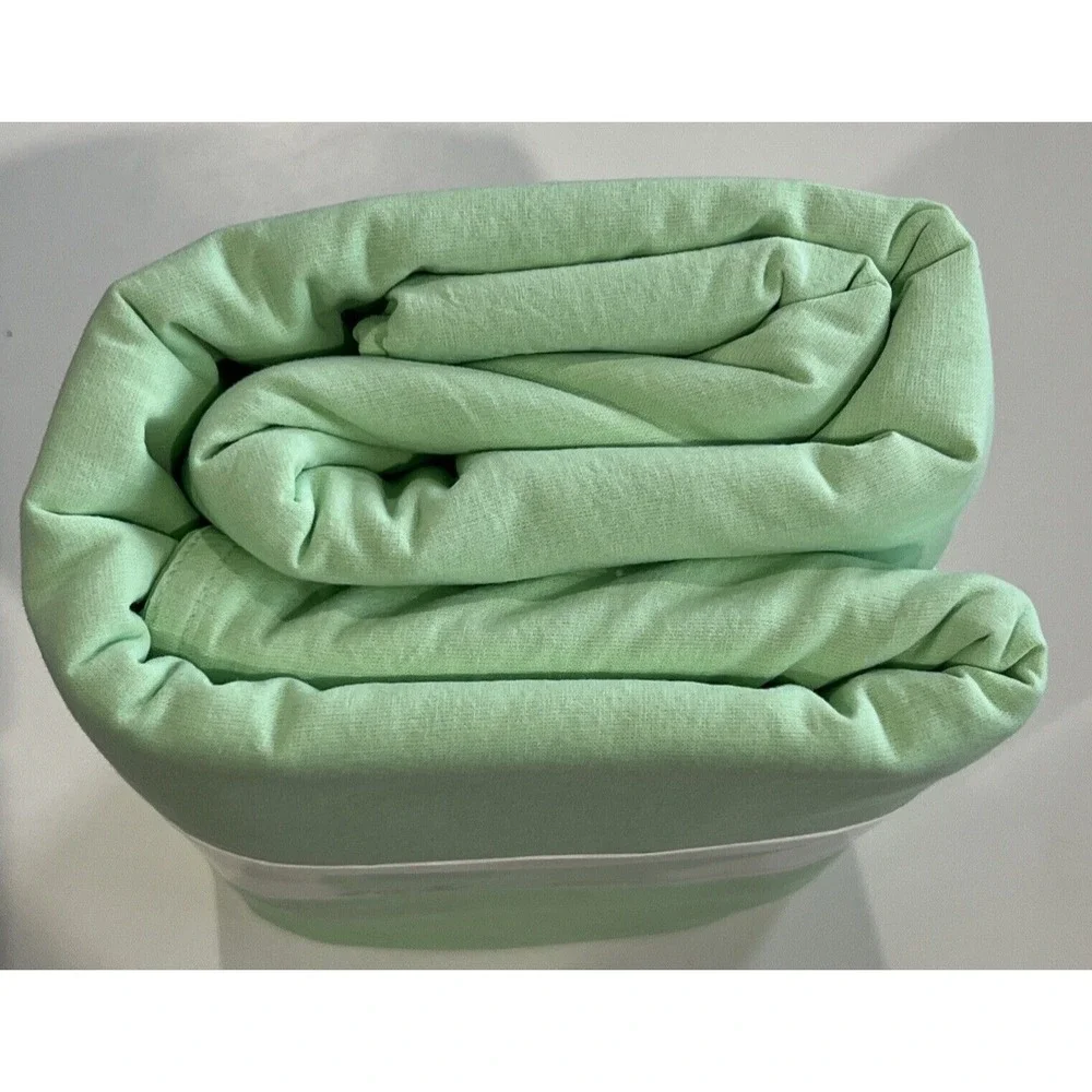 New IKEA ANGSLILJA Full Queen Duvet with 2 Pillowcases Light Green Bed Set